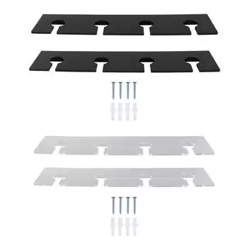 2 шт. настенный акриловый держатель для бокалов, компактная подвесная стойка для бокалов под шкафом Wine Gl Transparent