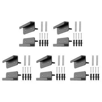 2 шт. Настенный держатель для планшета для iPad/iPhone 15 14/Samsung (черный)