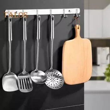 2 шт. настенный крючок для хранения вешалки для одежды, устойчивый к коррозии, простая установка, вешалка для полотенец для ванной комнаты и кухни 5 Hooks