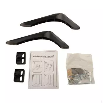 2 шт. настольная подставка для телевизора, основание из алюминиевого сплава, прочная замена для телевизора, анти