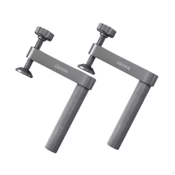 2 шт. настольные быстродействующие зажимы, быстро фиксирующие зажим с отверстием для собаки, металлический, удобный, регулируемый вручную