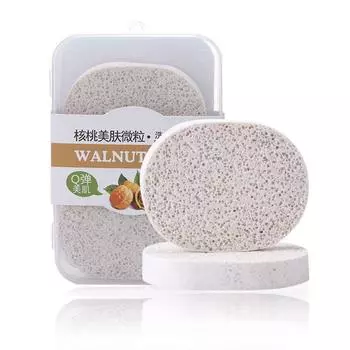 2 шт. натуральная губка для умывания лица, удобный мягкий отшелушивающий массажный продукт для лица