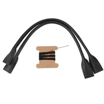 2 шт. натуральная кожа сумки ремни ручка для DIY аксессуары для рук нитки черные чёрный