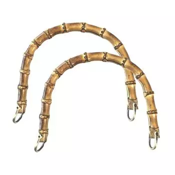 2 шт., натуральные U-образные ручки для сумок, экзотические бамбуковые ручки для кошельков, аксессуары для сумок S-2pcs