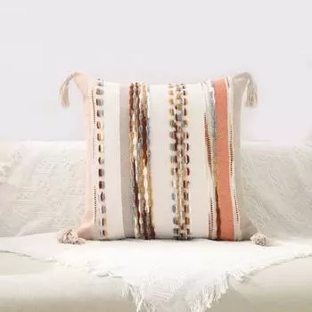 2 шт. Наволочка 3D полосатый жаккард с потайной застежкой-молнией Nordic F