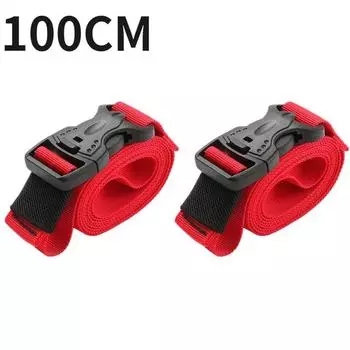 2 шт. Нейлоновый грузовой ремень Перерабатываемый крепежный ремень для багажа Веревки с пряжкой вниз 100cm