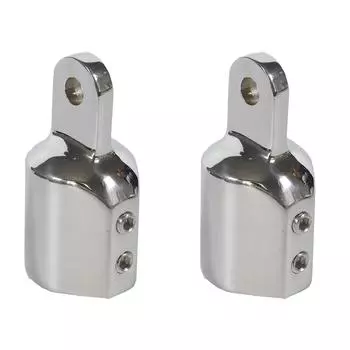 2 шт. Нержавеющая сталь 316 1 Наконечник для бимини-топа с проушиной Фитинг для круглых труб Морской