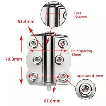 2 шт. Нержавеющая сталь бабочка петля автоматическая закрывающаяся дверь доводчик распашной экран оконная пружина петля