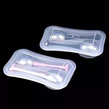 2 шт. Нержавеющая сталь ледяной ролик для лица глобусы косметические инструменты для охлаждения лица розовый