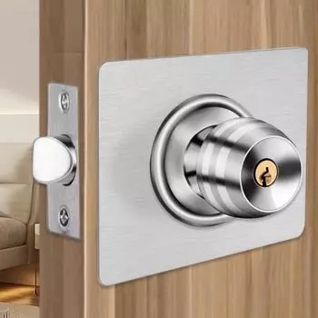 2 шт., нержавеющая сталь, пластина для ремонта дверного замка, пластина для усиления двери, фиксирующая крышка дверной ручки, наполнитель для ремонта задней пластины серебряный