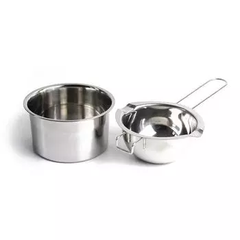 2 шт. нержавеющая сталь восковая плавильная кастрюля многоразмерный набор для изготовления мыла свечи длинная ручка антиожоговый бытовой инструмент B