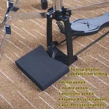2 шт. нескользящий сменный блок барабана двойной педальный блок барабанная педаль система крепления барабанной педали аксессуар для барабанной установки прочный