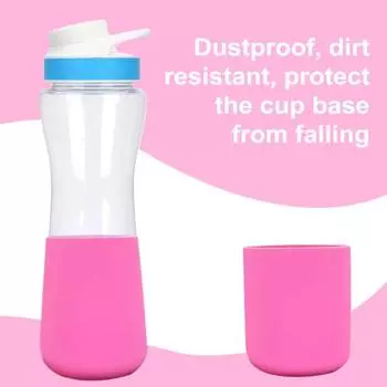 2 шт. Нижний рукав бутылки с водой для Cirkul 22 унции Защитный чехол Противоскользящий силиконовый защитный чехол для бутылок синий