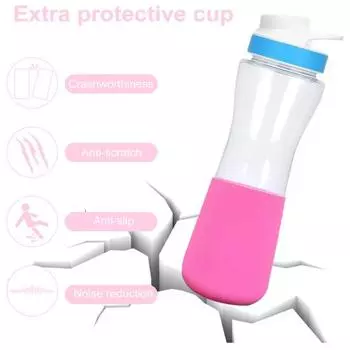 2 шт. Нижний рукав бутылки с водой для Cirkul 22 унции Защитный чехол Противоскользящая силиконовая защита для бутылок синий