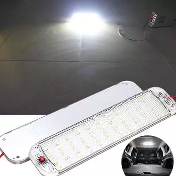 2 ШТ. НОВЫЙ 72LED 12V-80V Светодиодный Автомобильный Интерьер Купол Крыши Потолочный Светильник Для Чтения Лампа Внутренний Светильник На Крыше Автомобиля Внутреннее Освещение 2pcs