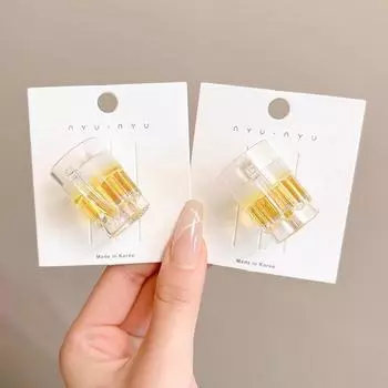 2 шт. Новая забавная имитация большой кружки пива Зай заколка для волос для женщин Креативная заколка для боковых прядей Заколка-уточка Головной убор