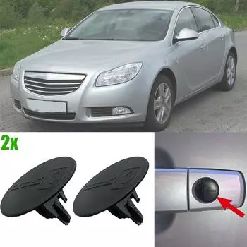 2 шт., новые для Opel Insignia Hatchback 2008-2017, дверная ручка, замок, замочная скважина, заглушка, зажим для отделки, пылезащитный пластик, черный