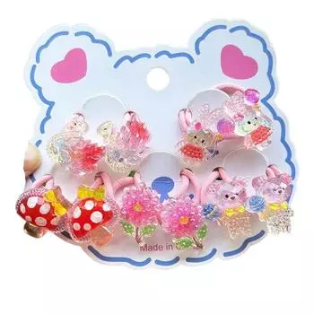 2 шт. новые милые блестящие резинки для волос с рисунком лебедя для девочек, аксессуары для волос принцессы, детские резинки для волос, головные уборы для малышей