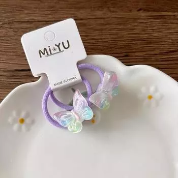 2 шт. Новые милые мультяшные прозрачные подсолнухи эластичные резинки для волос для девочек, аксессуары для волос, детские резинки для волос, детский головной убор