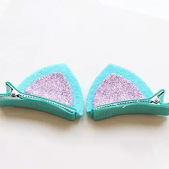 2 шт. Новые плюшевые кошачьи ушки, заколки для волос, женские заколки для волос, аксессуары для волос, милые заколки, детские модные головные уборы, украшения
