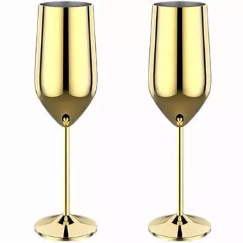 2 шт. новый нержавеющая сталь стекло коктейль креативный металлический бокал для вина бар ресторан бокал для шампанского красное вино барная посуда чашка