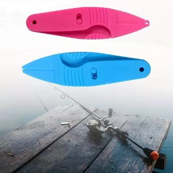 2 шт. Нож-держатель для земляных червей, мини-красный держатель для земляных червей, инструмент для земляных червей, 11,5 см, 17 г, пластиковый зажим Pack of 2