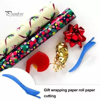 2 шт., нож для подарочной упаковки, скрытое лезвие, безопасный инструмент для резки упаковочной бумаги, праздничный, день рождения, рождественский резак для бумаги, совместимый с принтером, резак для пленки 2pcs оранжевый