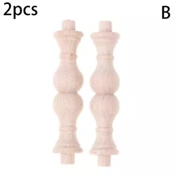 2 шт. ножки стола в европейском стиле из цельного дерева для мебели, резные ножки для сидений шкафов, винтажные украшения для дома, ремесла B