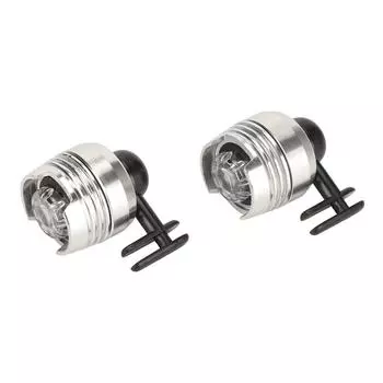 2 шт. обувь фары алюминиевый сплав водонепроницаемые светодиодные фонарики крепление для кемпинга на открытом воздухе серебряный