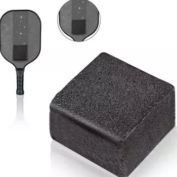 2 шт., очиститель для лопаток Pickleball, углеродное волокно, ракетка для Pickleball, резиновый ластик для удаления остатков грязи, инструмент для удаления пыли, аксессуары для очистки Pickleball чёрный