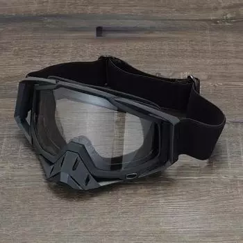 2 шт. очки для мотокросса для мужчин и женщин, очки для мотокросса с защитой от ультрафиолета и защитой от ветра для езды one size чёрный/серый
