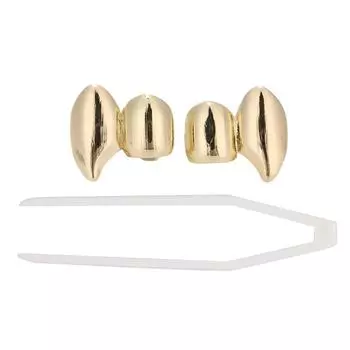 2 шт. один зуб блестящие зубы украшения для Хэллоуин вечеринка хип-хоп шоу