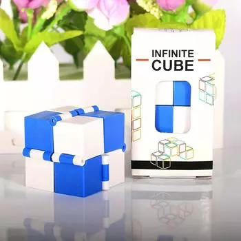 2 шт., одна игральная кость для снижения стресса, кубик Рубика для снижения стресса, пластиковый бесконечный флип, кубик Рубика, красочные прессованные шестигранные кости, игрушки для снятия стресса