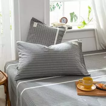 2 шт. однотонные наволочки с клетчатым принтом, мягкие хлопковые наволочки для подушек 30x50 40x60 48x74, наволочки для подушек для кровати, домашний декор 30x50cm