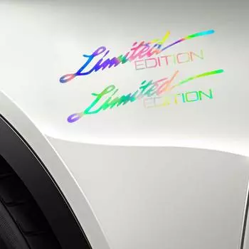 2 шт. ОГРАНИЧЕННЫЙ ВЫПУСК наклейки на автомобиль двери окна кузова боковые DIY лазерные крутые декоративные наклейки детали для внешнего стайлинга автомобиля аксессуары