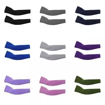 2 шт., охлаждающие рукава унисекс, чехол для женщин и мужчин, спортивные рукава для бега, УФ-защиты от солнца, рыбалка, велосипедный спорт, рукава для скрытия татуировки One Size