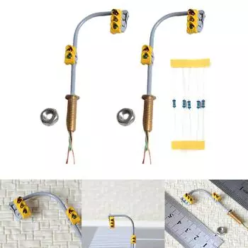 2 шт., окрашенные сигналы, 20 мА, 3 В, аксессуары постоянного тока, светодиодная подсветка