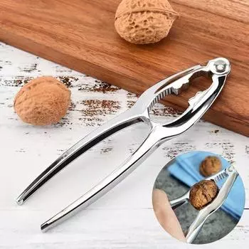 2 шт. орехокол из цинкового сплава, эргономичная ручка, 2 канавки, фундук, пекан, миндаль, ореховый нож, плоскогубцы, зажим, шеллер