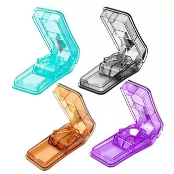 2 шт. органайзер для хранения таблеток, ящики для хранения, прозрачные, разделитель для таблеток, чехол для дома, офиса, улицы, путешествий, портативный чёрный