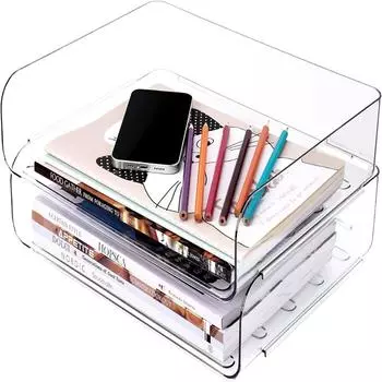 2 шт. Органайзеры и шкафчики для офисного стола, штабелируемые файлы, настольные держатели файлов, аккуратные папки для файлов, книги и бумага