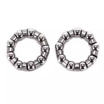 2 шт. ось заднего колеса велосипеда 1/4 дюйма X 9 шарикоподшипниковых клеток Велосипедный вал велосипеда серебряный