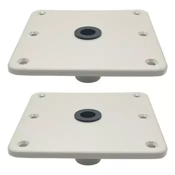 2 шт. основание сиденья лодки 34 дюйма штифтовое гнездо морское поворотное основание крепления сиденья 7x7 дюймов прочное 1pc бежевый