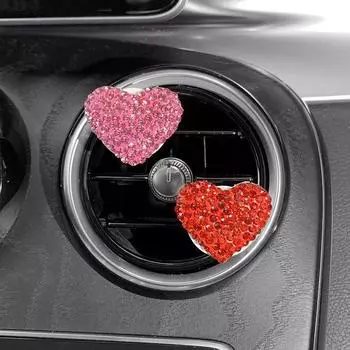 2 шт. освежитель воздуха Love Heart Diamond автомобильный парфюм аромат ароматерапия диффузор запаха автостайлинг интерьер автомобиля аксессуары чёрный