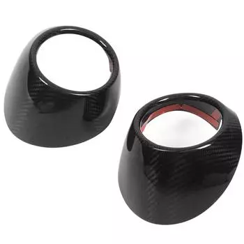 2 шт. Отделка воздуховода кондиционера, сухая углеродная нить, крышка выпускного отверстия, наклейка для украшения передней панели, замена