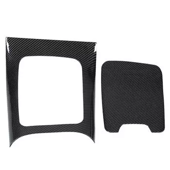 2 шт. отделки центральной панели переключения передач из углеродного волокна для замены левого рулевого колеса для Mercedes?Benz