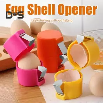 2 шт. открывалка для яиц, инструмент для открывания яиц, ручной инструмент для разбивания яиц, многофункциональный резак и разделитель яиц, простая очистка, кухонный гаджет без беспорядка E