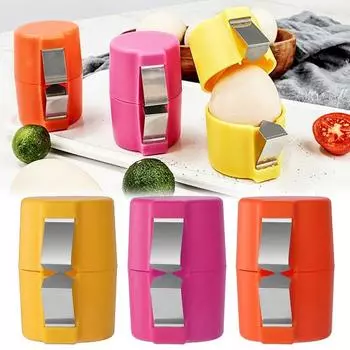 2 шт. открывалка для яиц, инструмент для открывания яиц, ручной инструмент для разбивания яиц, многофункциональный резак и разделитель яиц, простая очистка, кухонный гаджет без беспорядка A