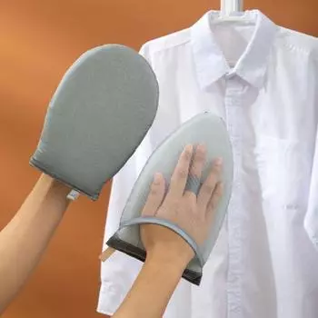 2 шт., отпариватель для одежды, рукавица для глажки одежды с подвесной петлей, утолщенная антипаровая термостойкая мини-ручная гладильная доска для одежды, пропариваемая паром 2pcs серый
