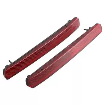 2 шт. отражатель заднего бампера автомобиля для Ssangyong для REXTON 06-17 для KYRON 07-11 левый и правый задний бампер сигнальные лампы пластиковые CHINA