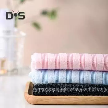 2 шт. отшелушивающее полотенце для душа банное полотенце с пенящейся сеткой длинный полосатый дизайн скраб для спины быстросохнущие салфетки ручка скребок для душа чёрный/синий